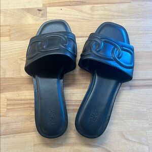 Black Slide Sandals - NWT
